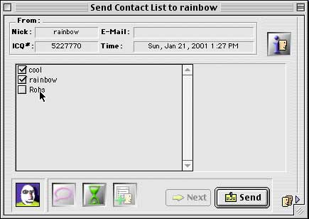 send contacts